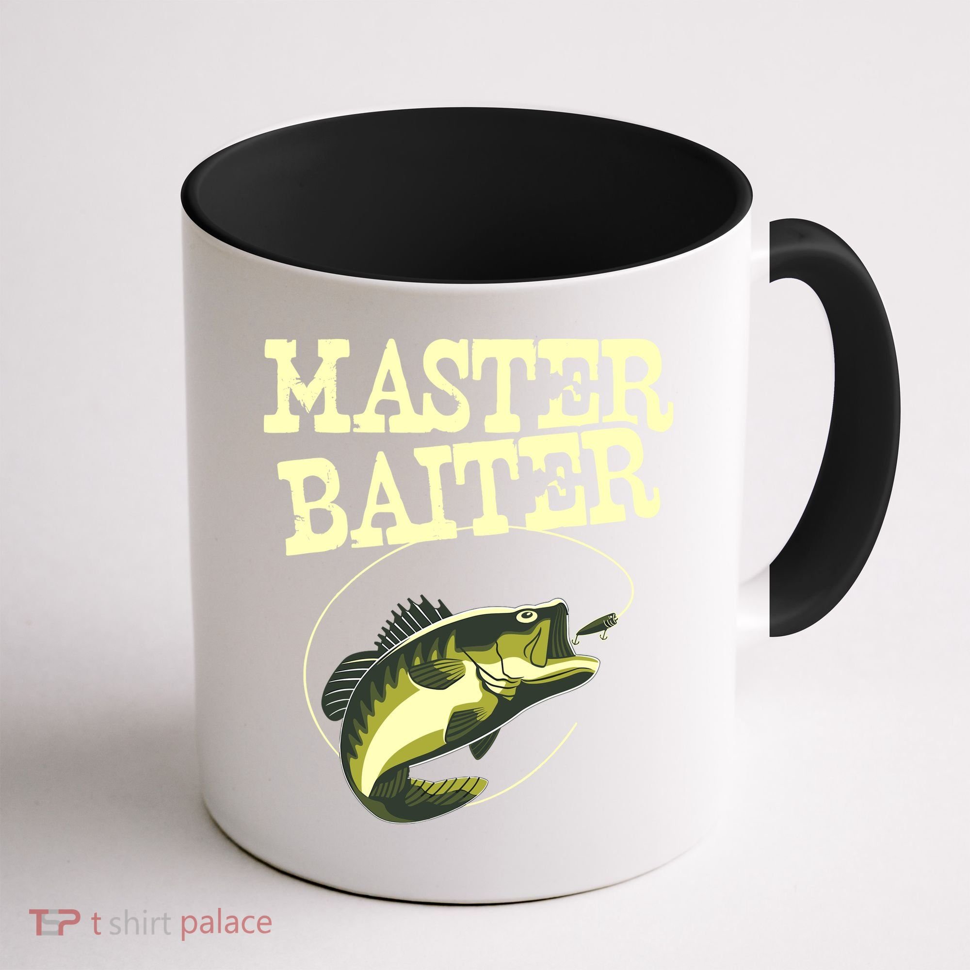 Masterbaiter Funny Fishing Fisherman Fish Master Baiter Coffee Mug