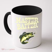 Masterbaiter Funny Fishing Fisherman Fish Master Baiter Coffee Mug thumb 0