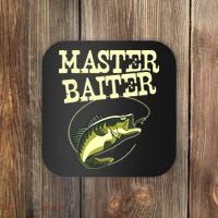 Masterbaiter Funny Fishing Fisherman Fish Master Baiter Coaster thumb 0