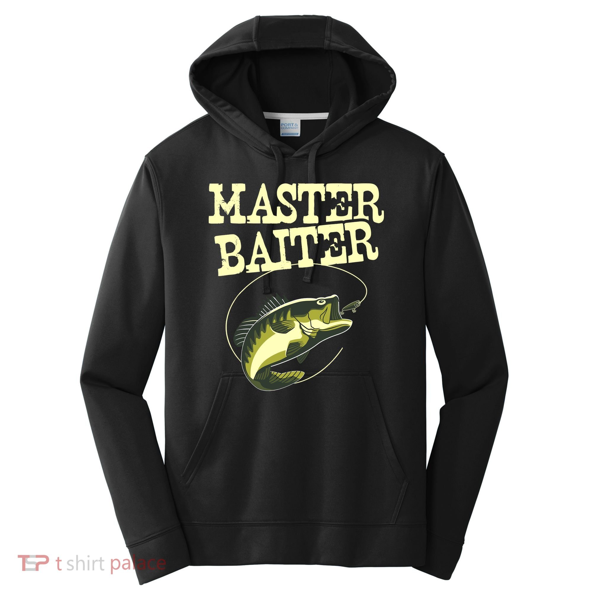 Masterbaiter Funny Fishing Fisherman Fish Master Baiter Performance Fleece Hoodie