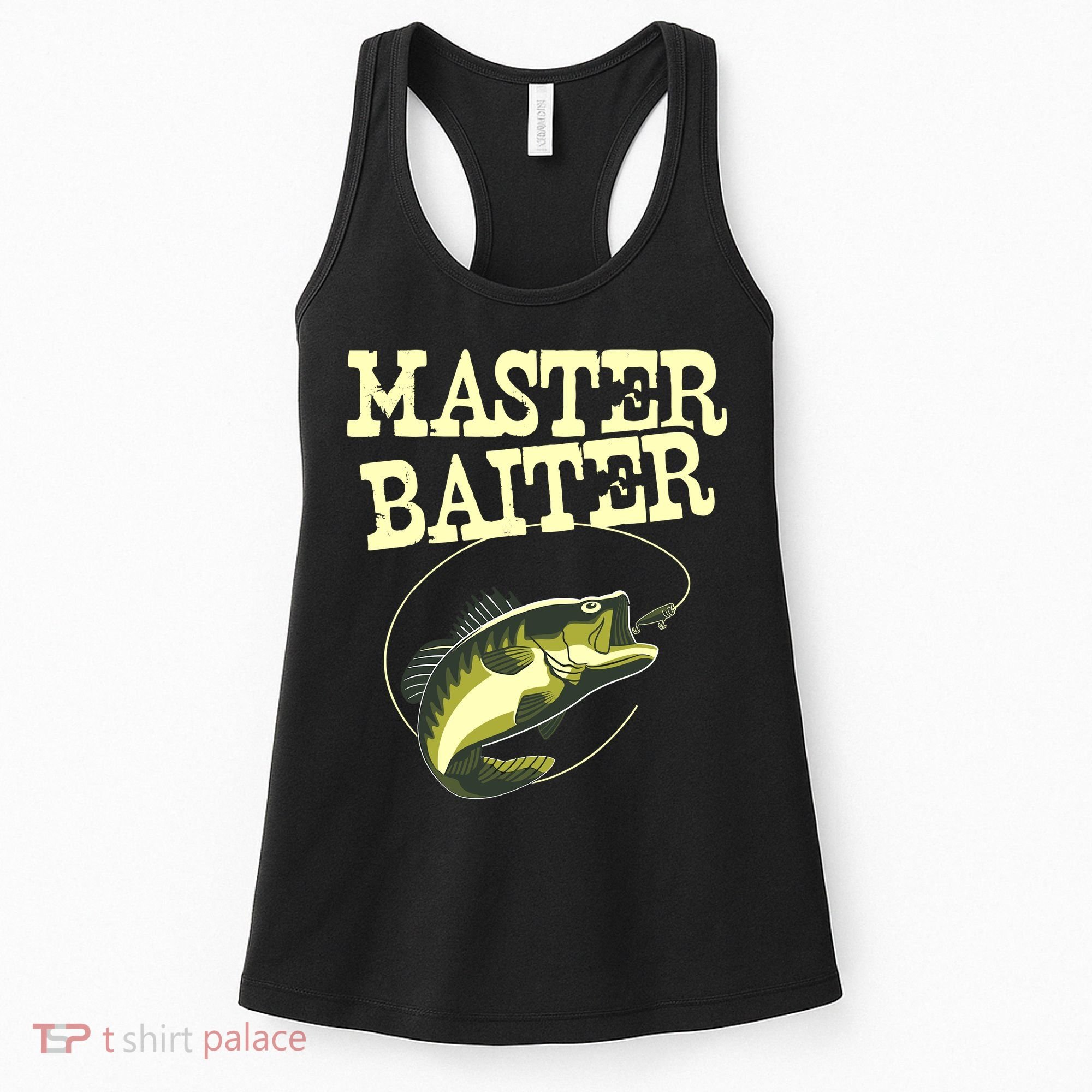 Masterbaiter Funny Fishing Fisherman Fish Master Baiter Women's Tank Top