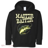 Masterbaiter Funny Fishing Fisherman Fish Master Baiter Toddler Hoodie thumb 0