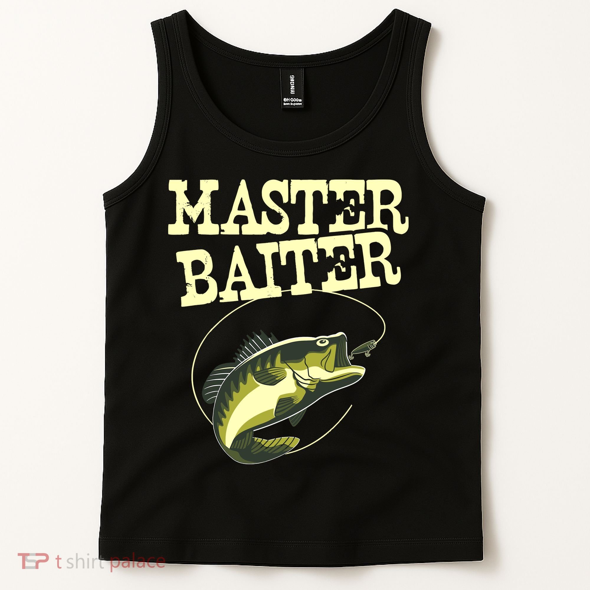 Masterbaiter Funny Fishing Fisherman Fish Master Baiter Tank Top