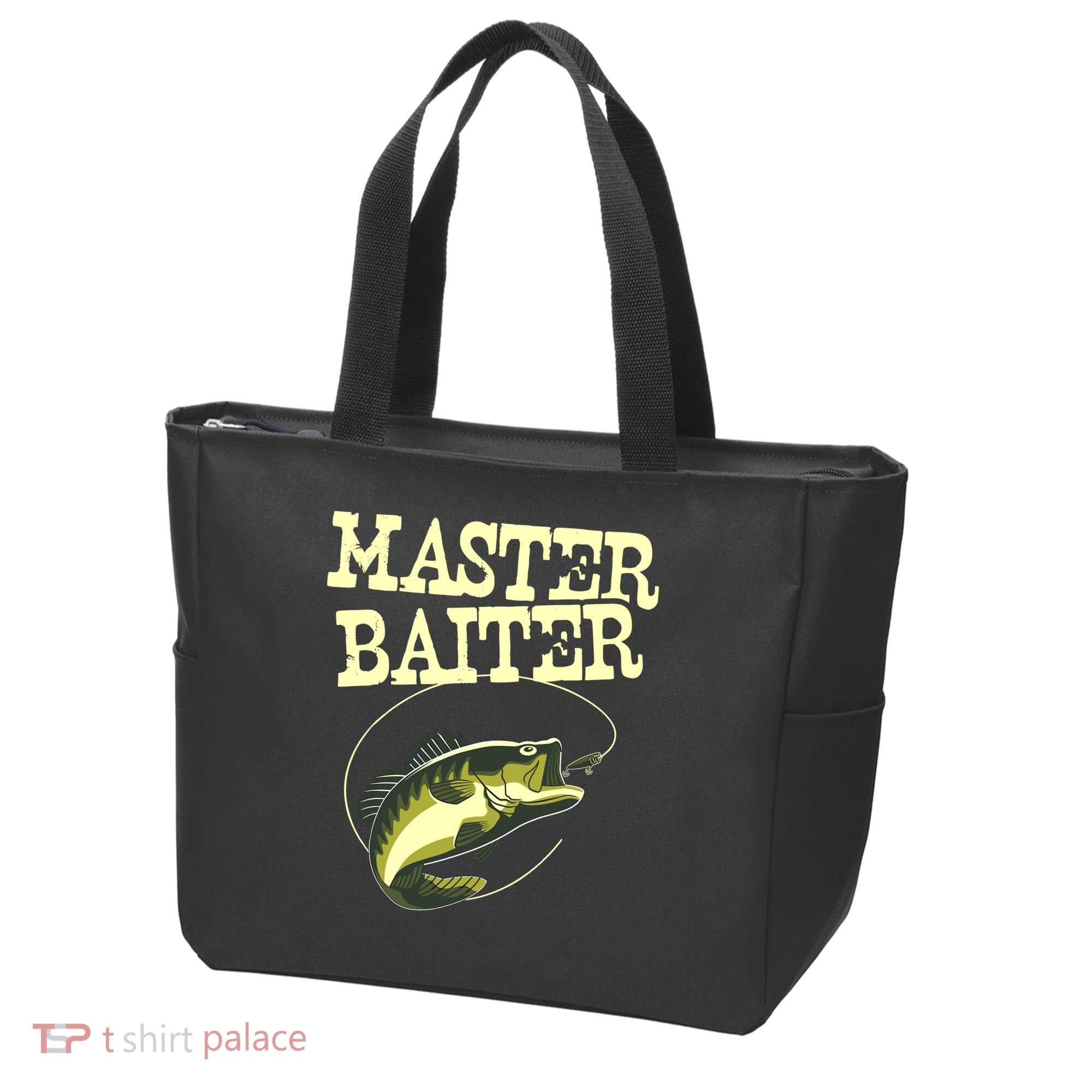Masterbaiter Funny Fishing Fisherman Fish Master Baiter Tote Bag