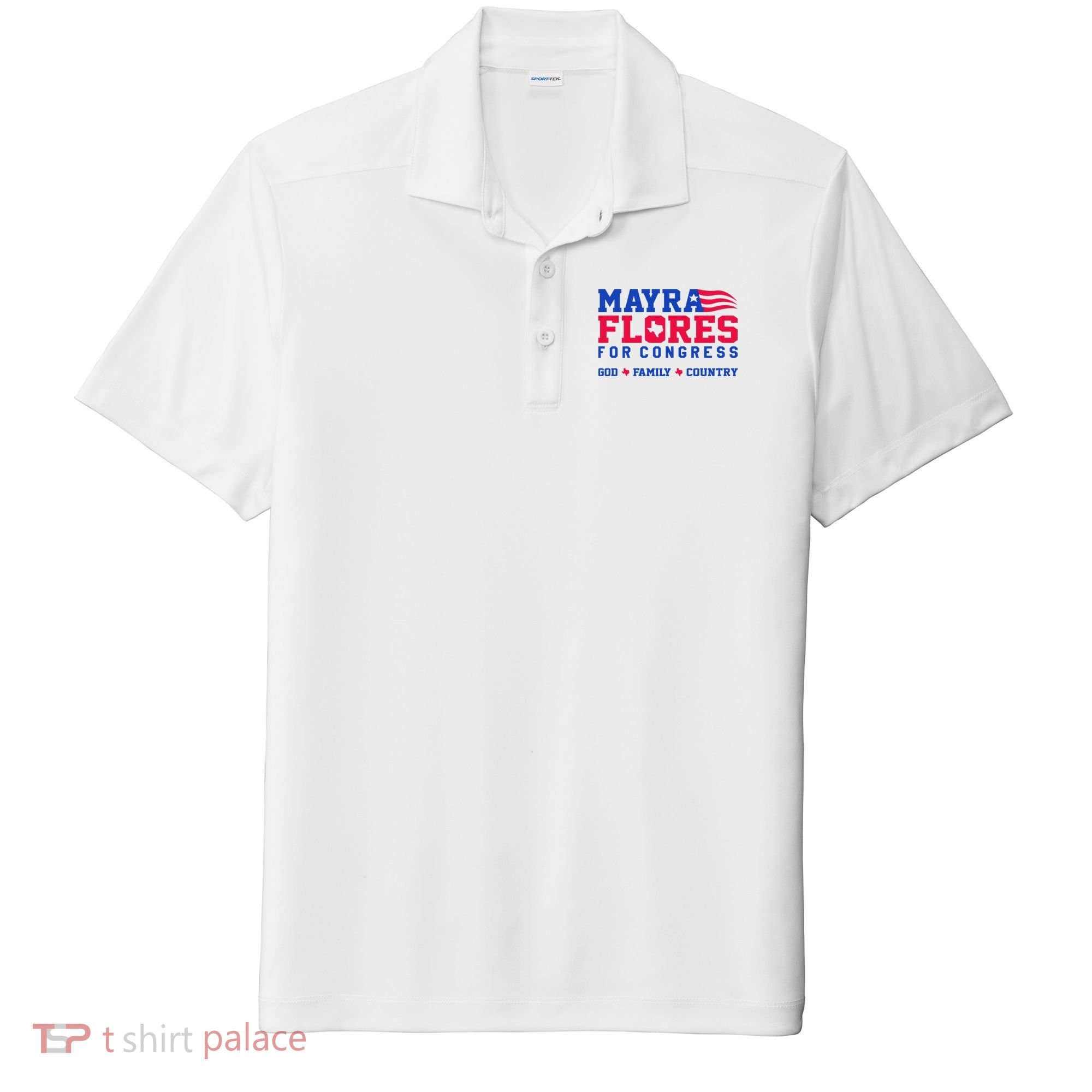 Mayra Flores For Congress Sport-Tek Posi-UV Pro Polo