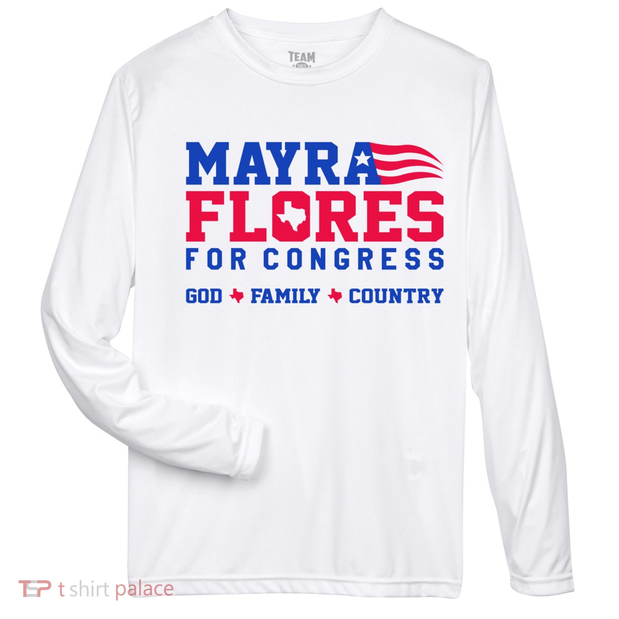 Mayra Flores For Congress Zone Performance Long-Sleeve T-Shirt