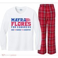 Mayra Flores For Congress Kids Long Sleeve Plaid Pajama Set thumb 0