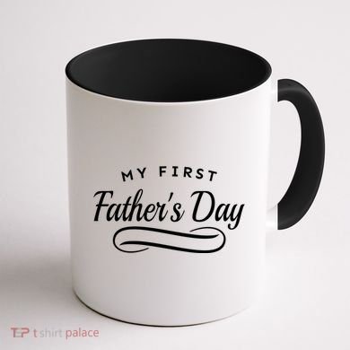My First Fathers Day 1st Time Dad Coffee Mug back