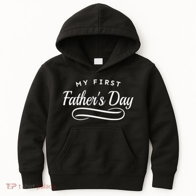 My First Fathers Day 1st Time Dad Kids Hoodie