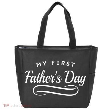 My First Fathers Day 1st Time Dad Tote Bag
