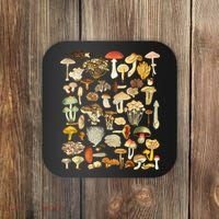 Mycology Fungi Foraging Mushroom Coaster thumb 0