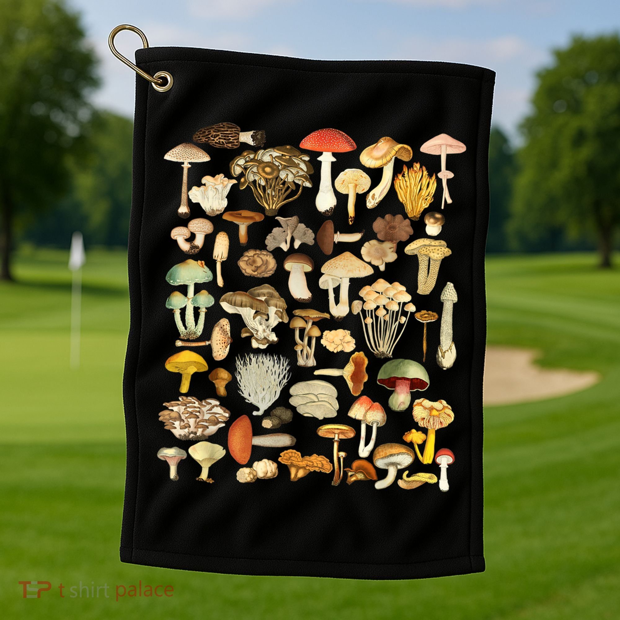 Mycology Fungi Foraging Mushroom Golf Towel