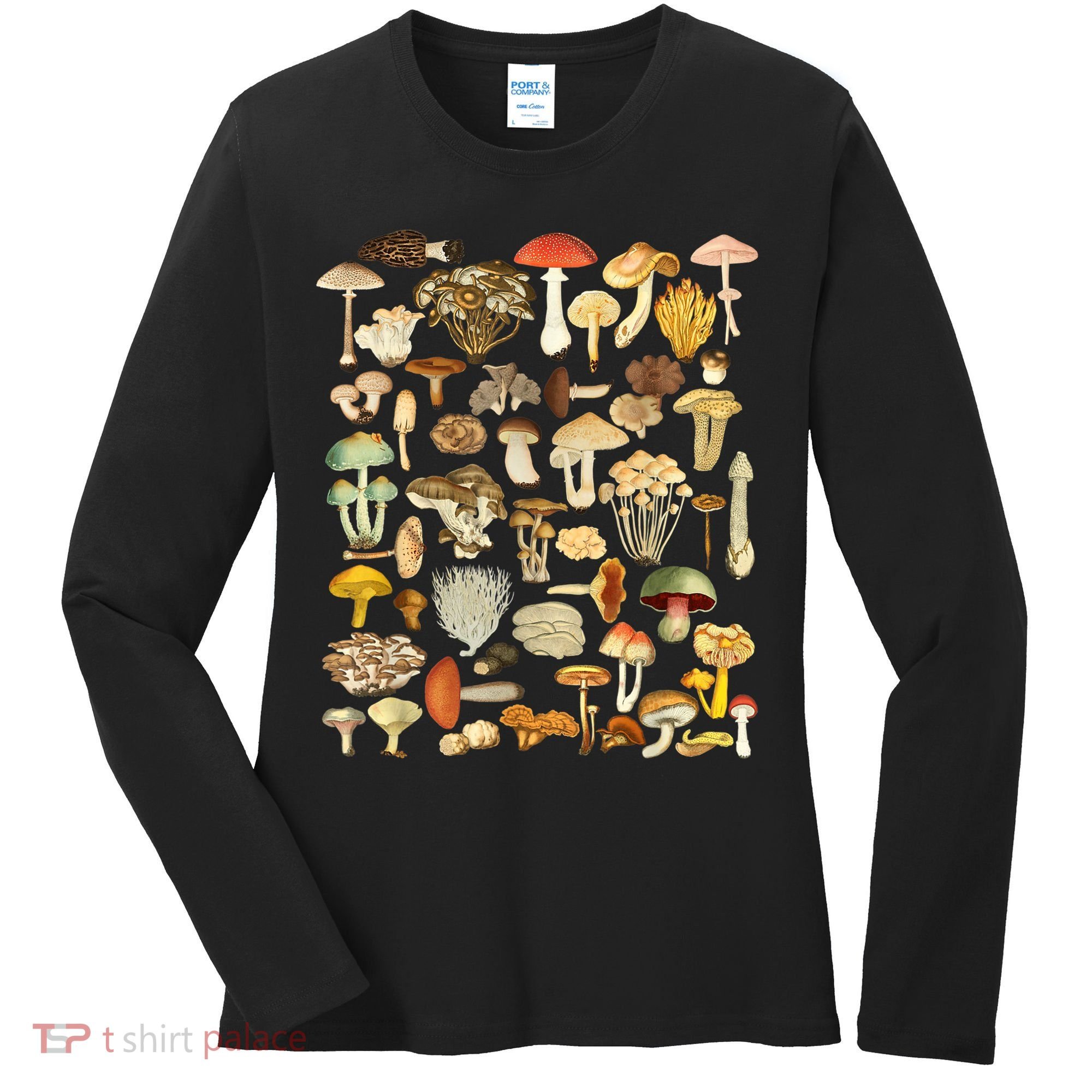 Mycology Fungi Foraging Mushroom Women's Long Sleeve Shirt