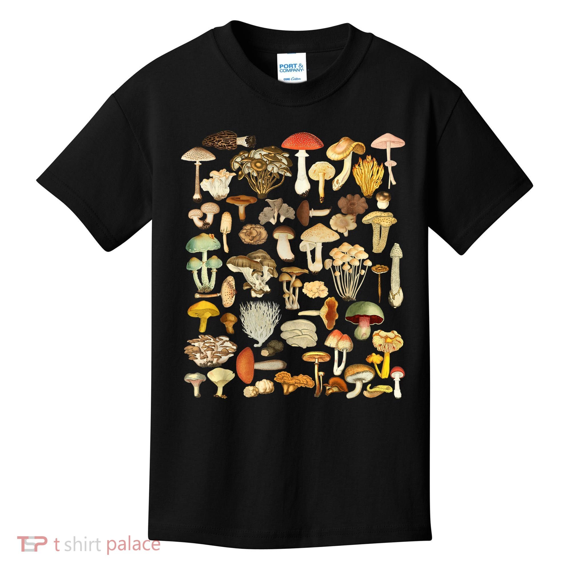 Mycology Fungi Foraging Mushroom Kids T-Shirt