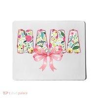 Mama Floral Flower Family Matching Mother's Day Mom Mousepad thumb 0