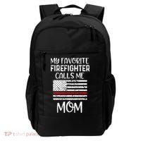 My Favorite Firefighter Calls Me Mom Thin Red Line Gift Backpack thumb 0