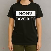 MomS Favorite Funny Sibling Joke MotherS Day Gift T-Shirt thumb 4