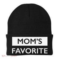 MomS Favorite Funny Sibling Joke MotherS Day Gift Beanie thumb 0
