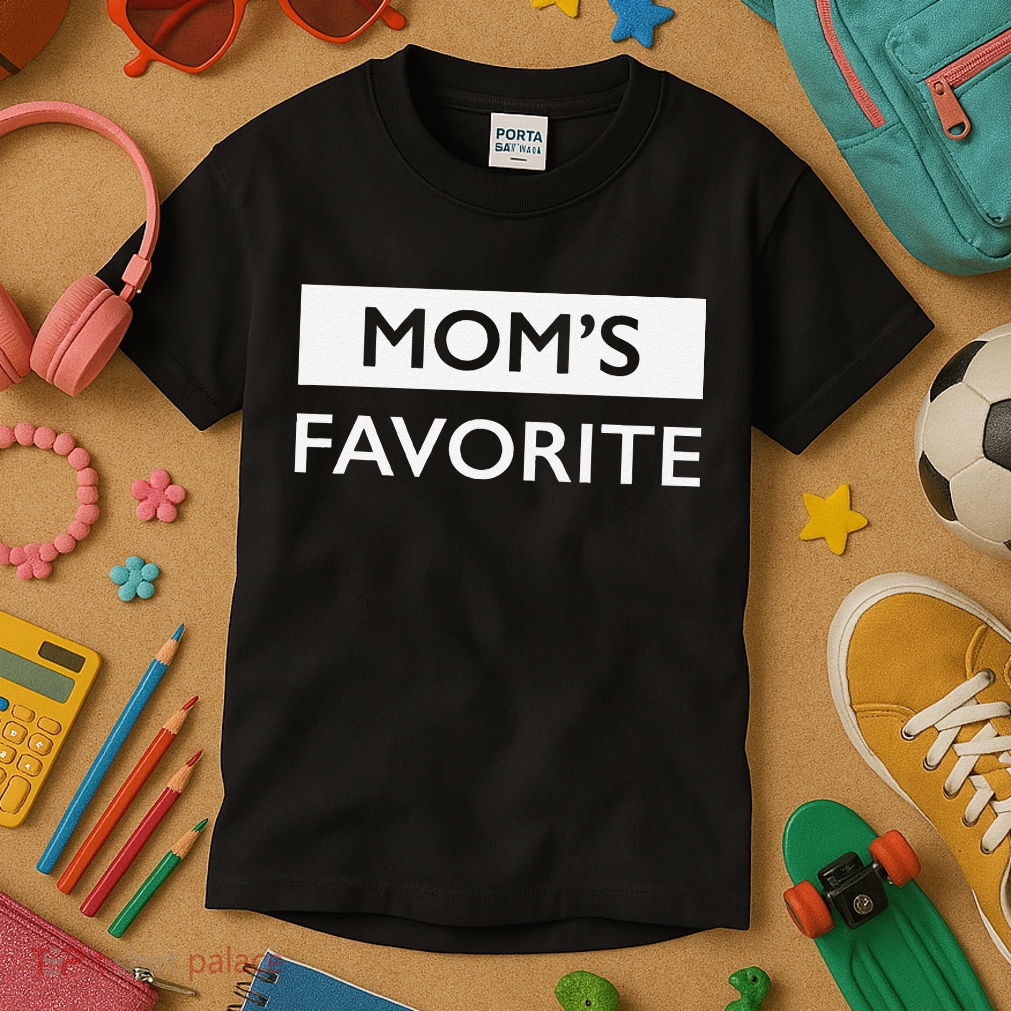 MomS Favorite Funny Sibling Joke MotherS Day Gift Kids T-Shirt
