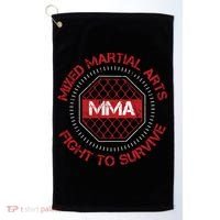 Mma Fighter Gift Mixed Martial Arts Fighting Gift Golf Towel thumb 0