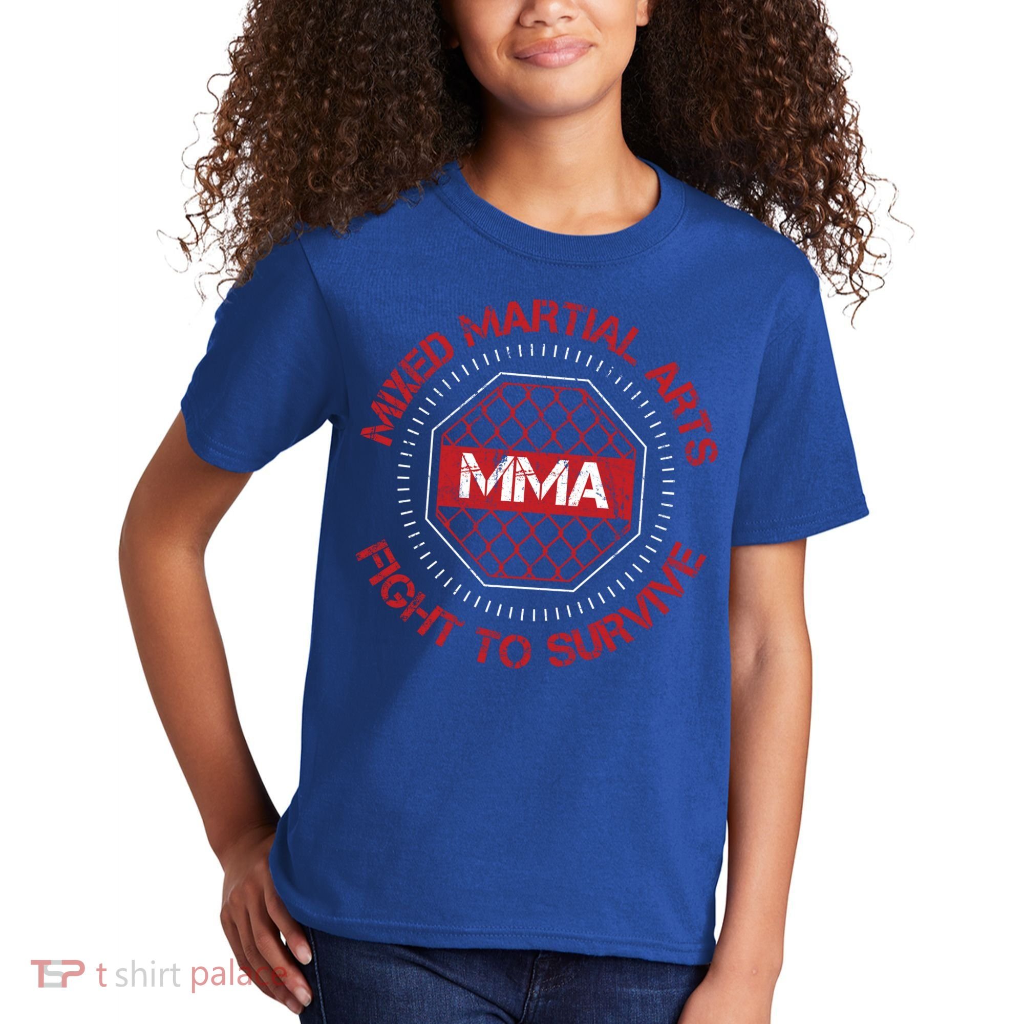 Mma Fighter Gift Mixed Martial Arts Fighting Gift Kids T-Shirt
