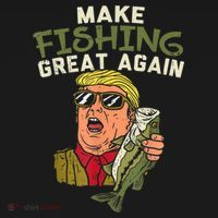 Make Fishing Great Again Trump Funny Fisherman Angler Women's Hoodie thumb 2