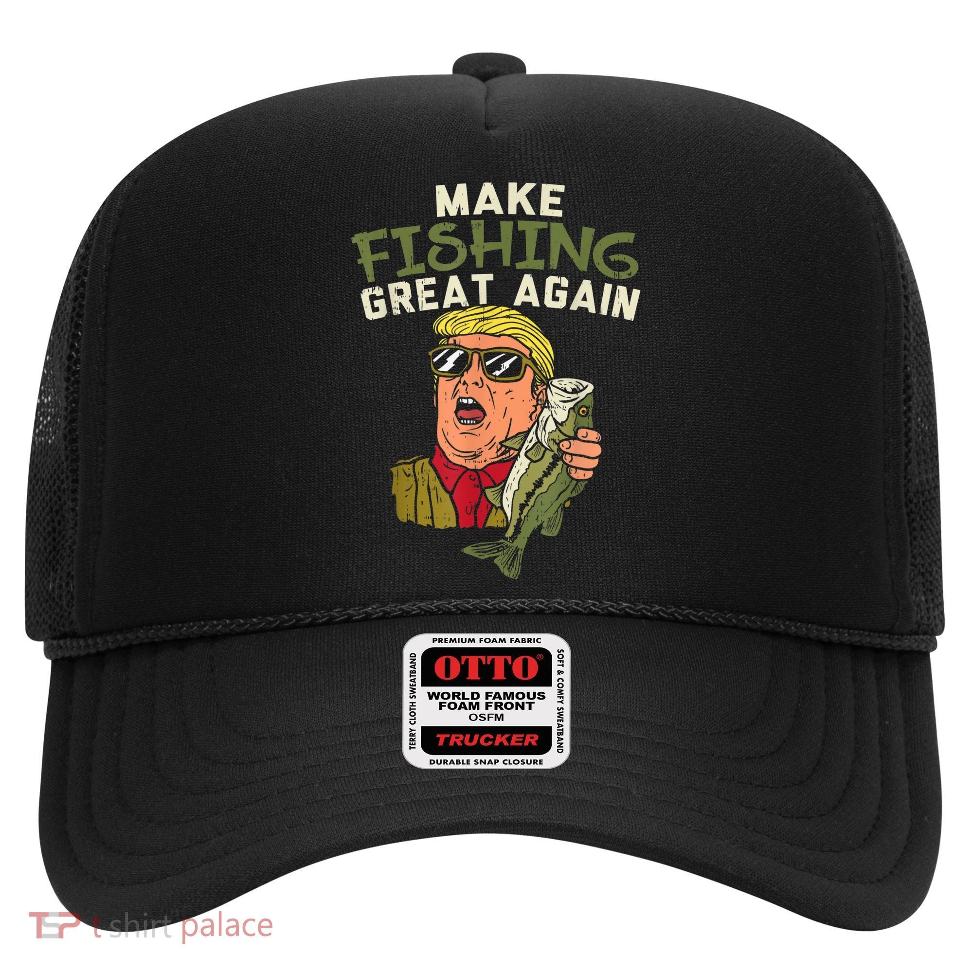 Make Fishing Great Again Trump Funny Fisherman Angler Hat