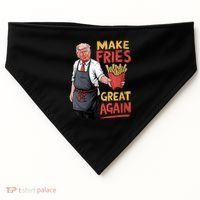 Make Fries Great Again Viral Doanld Trump Meme USA-Made Doggie Bandana thumb 0