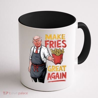 Make Fries Great Again Viral Doanld Trump Meme Coffee Mug back