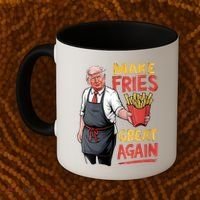 Make Fries Great Again Viral Doanld Trump Meme Coffee Mug thumb 2