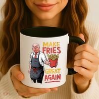 Make Fries Great Again Viral Doanld Trump Meme Coffee Mug thumb 3