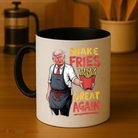 Make Fries Great Again Viral Doanld Trump Meme Coffee Mug thumb 4