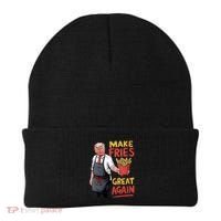 Make Fries Great Again Viral Doanld Trump Meme Beanie thumb 0