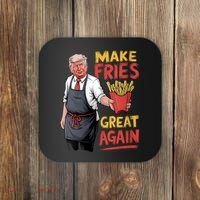 Make Fries Great Again Viral Doanld Trump Meme Coaster thumb 0