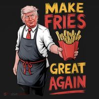 Make Fries Great Again Viral Doanld Trump Meme Ornament thumb 1