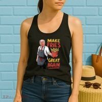 Make Fries Great Again Viral Doanld Trump Meme Women's Tank Top thumb 2