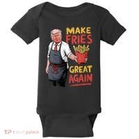 Make Fries Great Again Viral Doanld Trump Meme Baby Bodysuit thumb 0