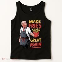 Make Fries Great Again Viral Doanld Trump Meme Tank Top thumb 2