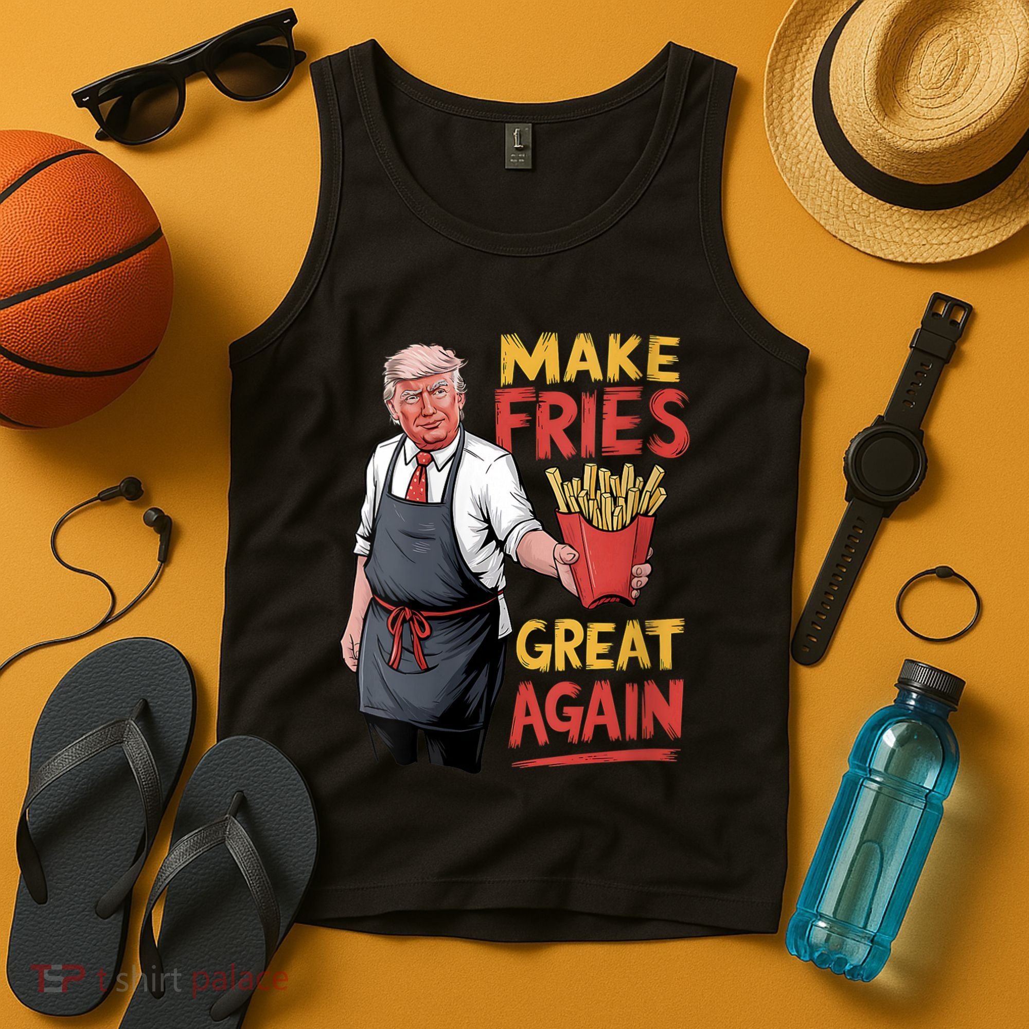 Make Fries Great Again Viral Doanld Trump Meme Tank Top