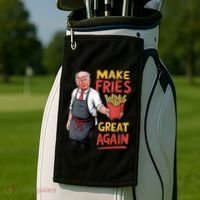 Make Fries Great Again Viral Doanld Trump Meme Golf Towel thumb 2
