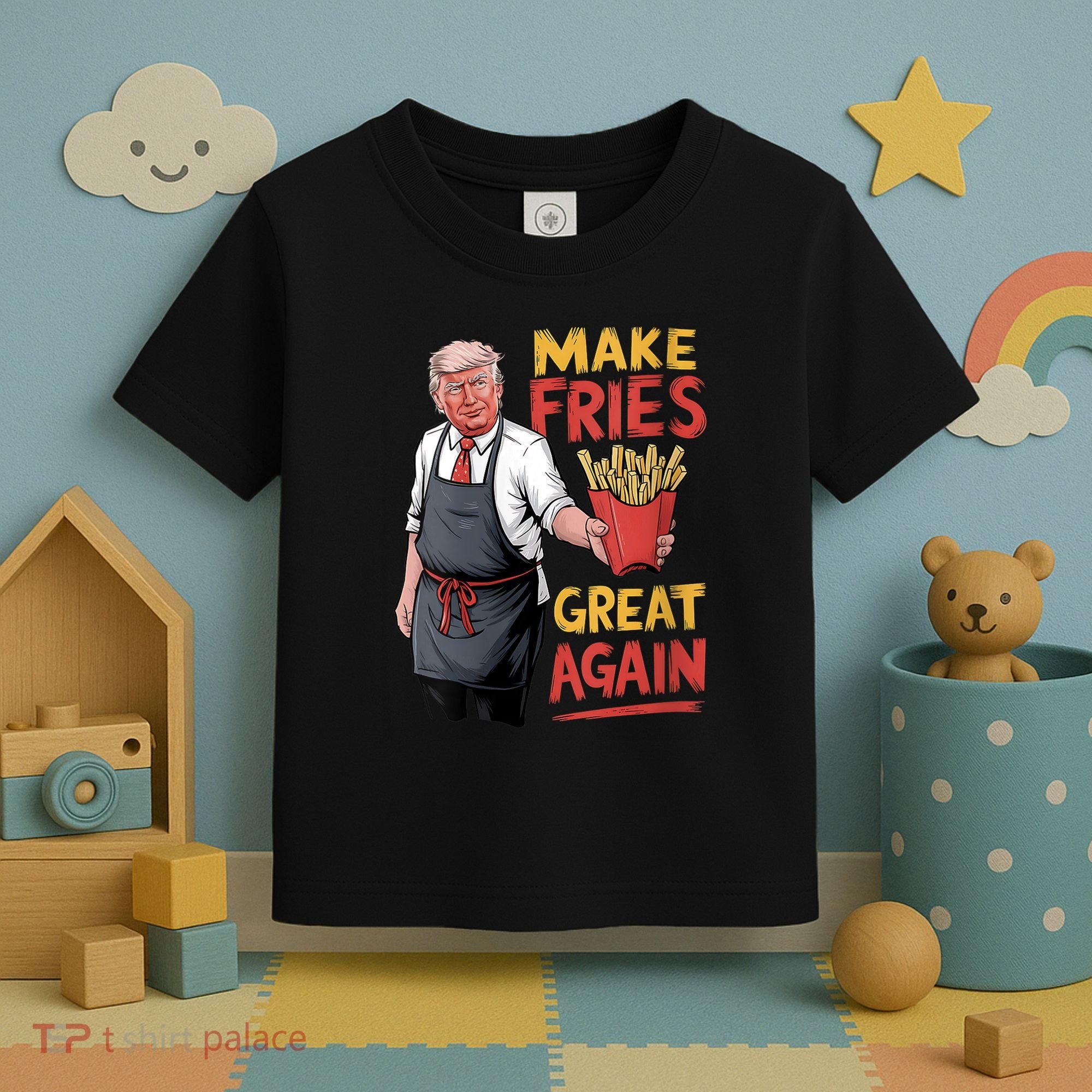 Make Fries Great Again Viral Doanld Trump Meme Toddler T-Shirt