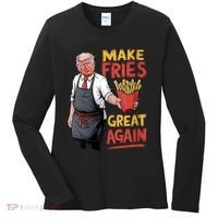 Make Fries Great Again Viral Doanld Trump Meme Women's Long Sleeve Shirt thumb 0