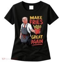 Make Fries Great Again Viral Doanld Trump Meme Women's T-Shirt thumb 0