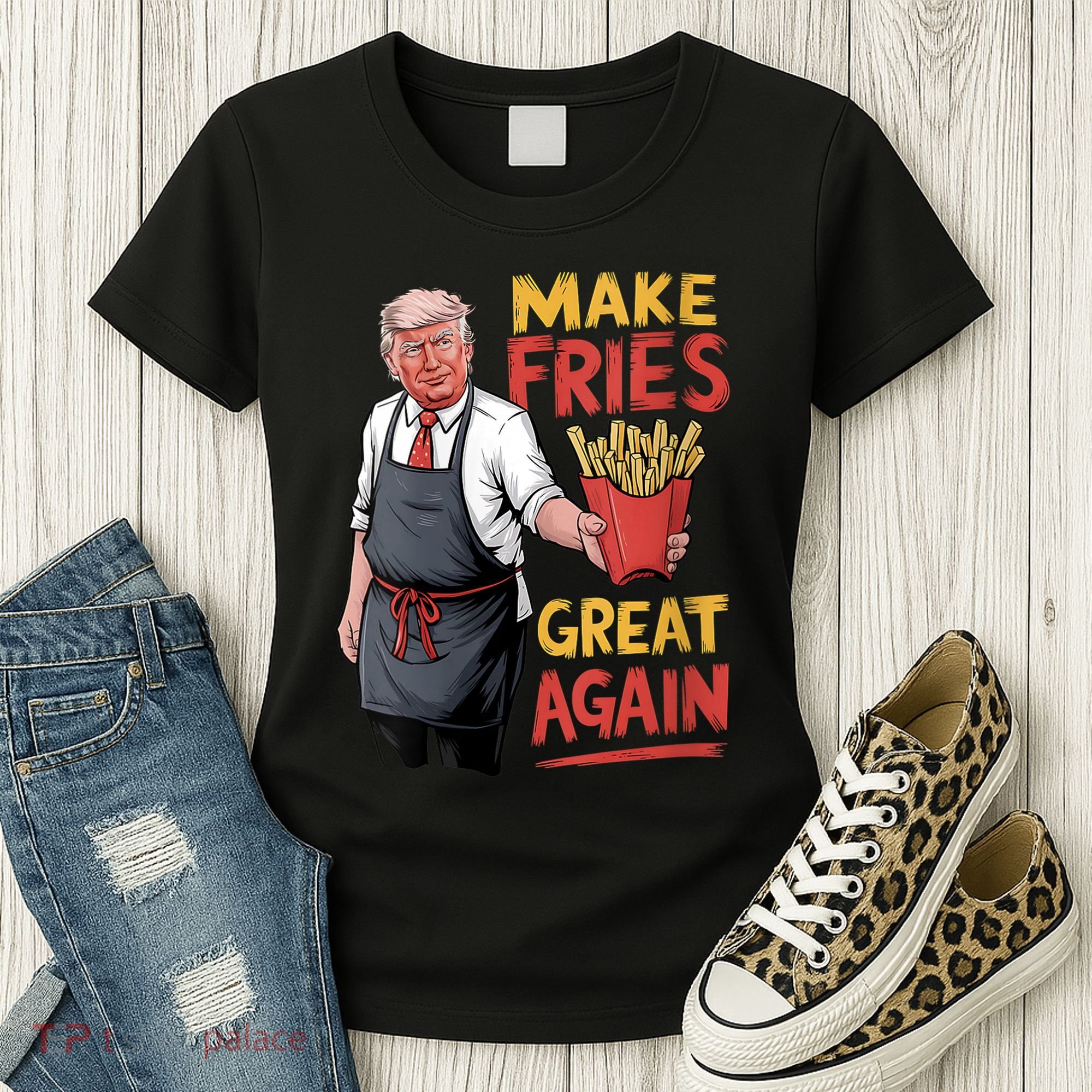Make Fries Great Again Viral Doanld Trump Meme Women's T-Shirt