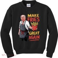 Make Fries Great Again Viral Doanld Trump Meme Kids Sweatshirt thumb 0