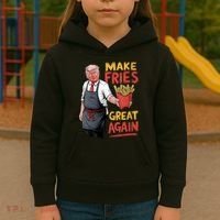 Make Fries Great Again Viral Doanld Trump Meme Kids Hoodie thumb 3