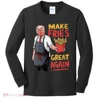 Make Fries Great Again Viral Doanld Trump Meme Kids Long Sleeve Shirt thumb 0