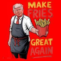 Make Fries Great Again Viral Doanld Trump Meme Santa Hat thumb 1