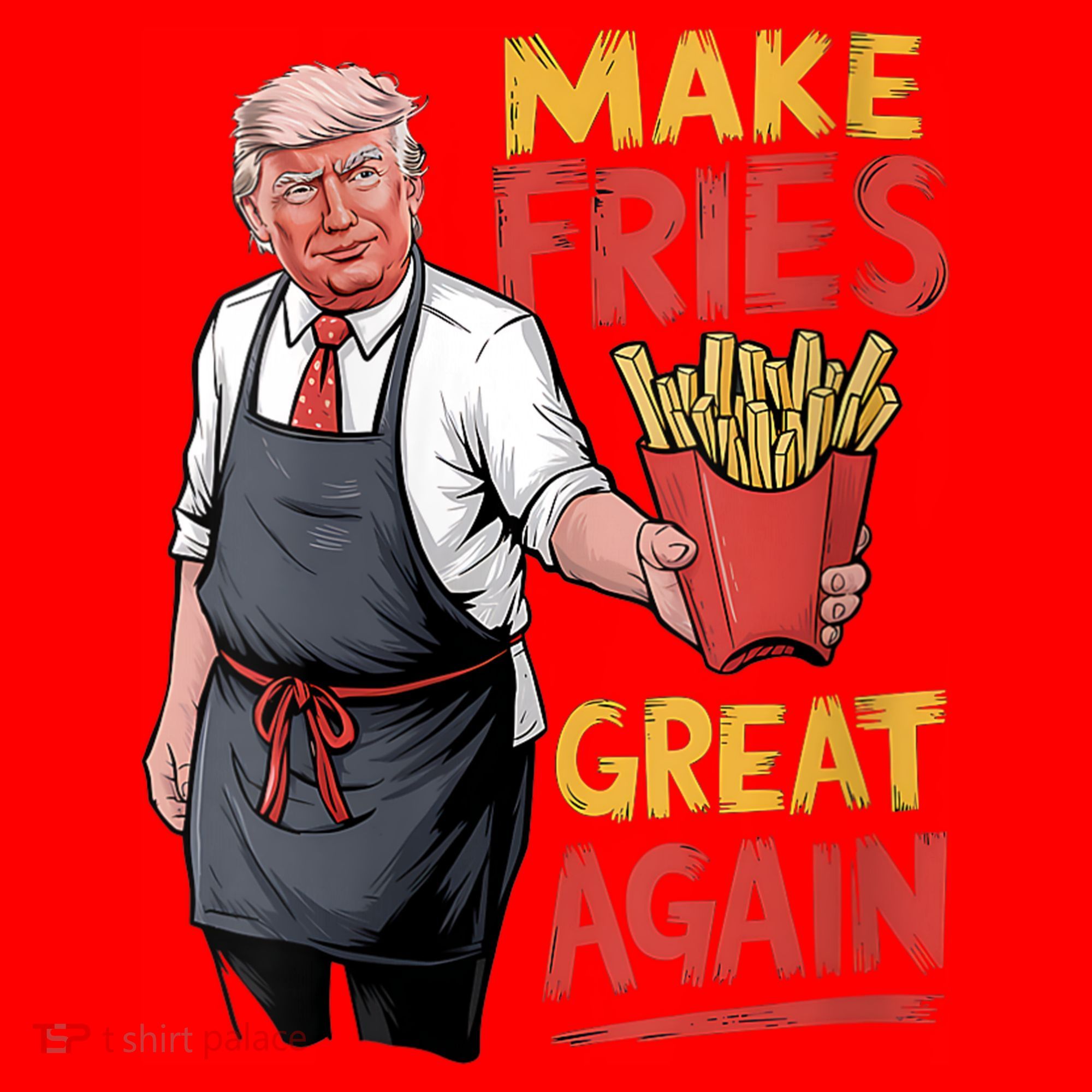Make Fries Great Again Viral Doanld Trump Meme Santa Hat