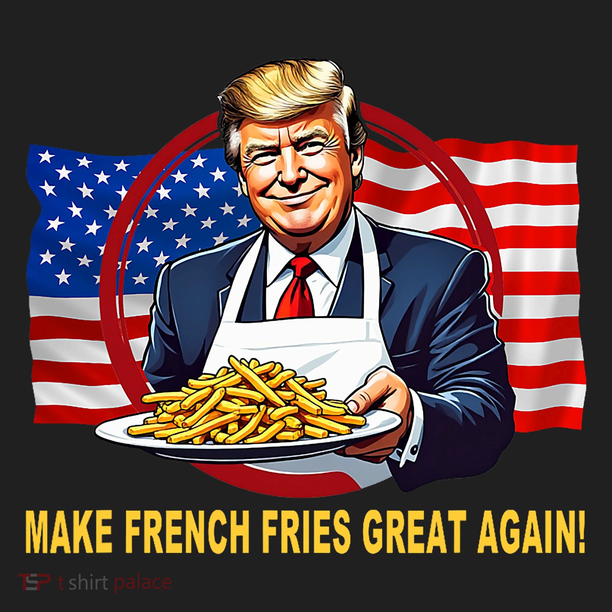 Make Fries Great Again Donald Trump Women's Sweatshirt